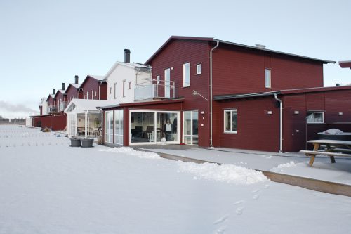 Rad och kedjehus på Jägarvallen i Östersund
